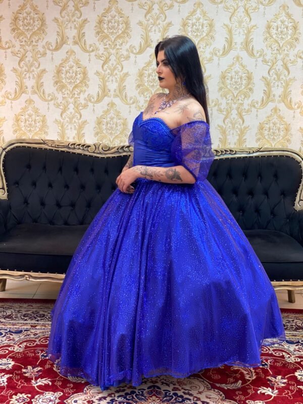 Vestido Brilho de Magia Azulão 401 - Imagem 2