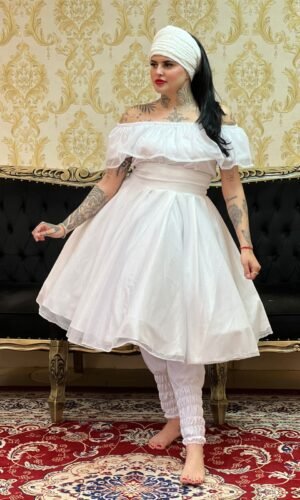 Blusa Babado Brilho Bca 020