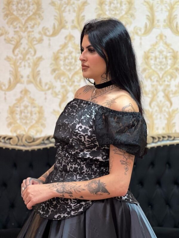 Blusa Renda Branco/Preto 212 - Imagem 3
