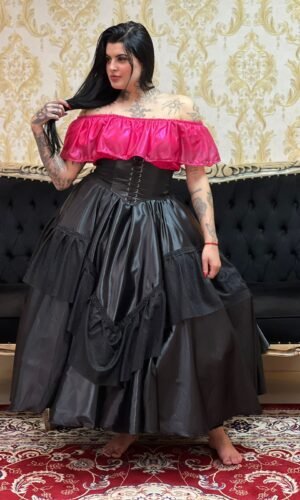 Blusa Babado Lurex Pink 715