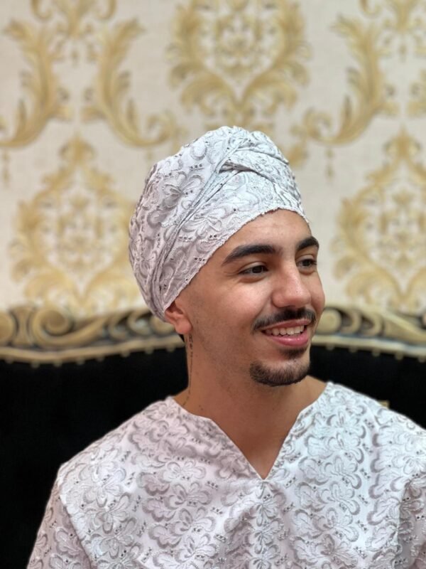 Pano Broderi Prata/Branco 3039 - Imagem 2