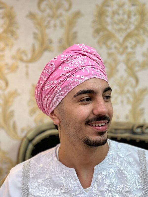 Pano Broderi Rosa/Bco 3042
