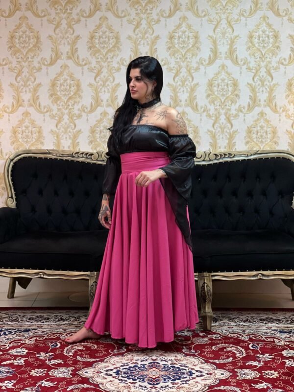 Saia Oxfor Longa Rosa Pink 712 - Imagem 2
