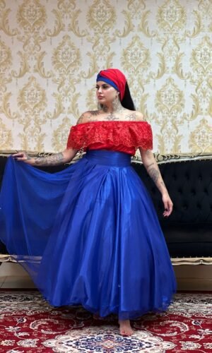 Saia Brilho Longa Azulão 465