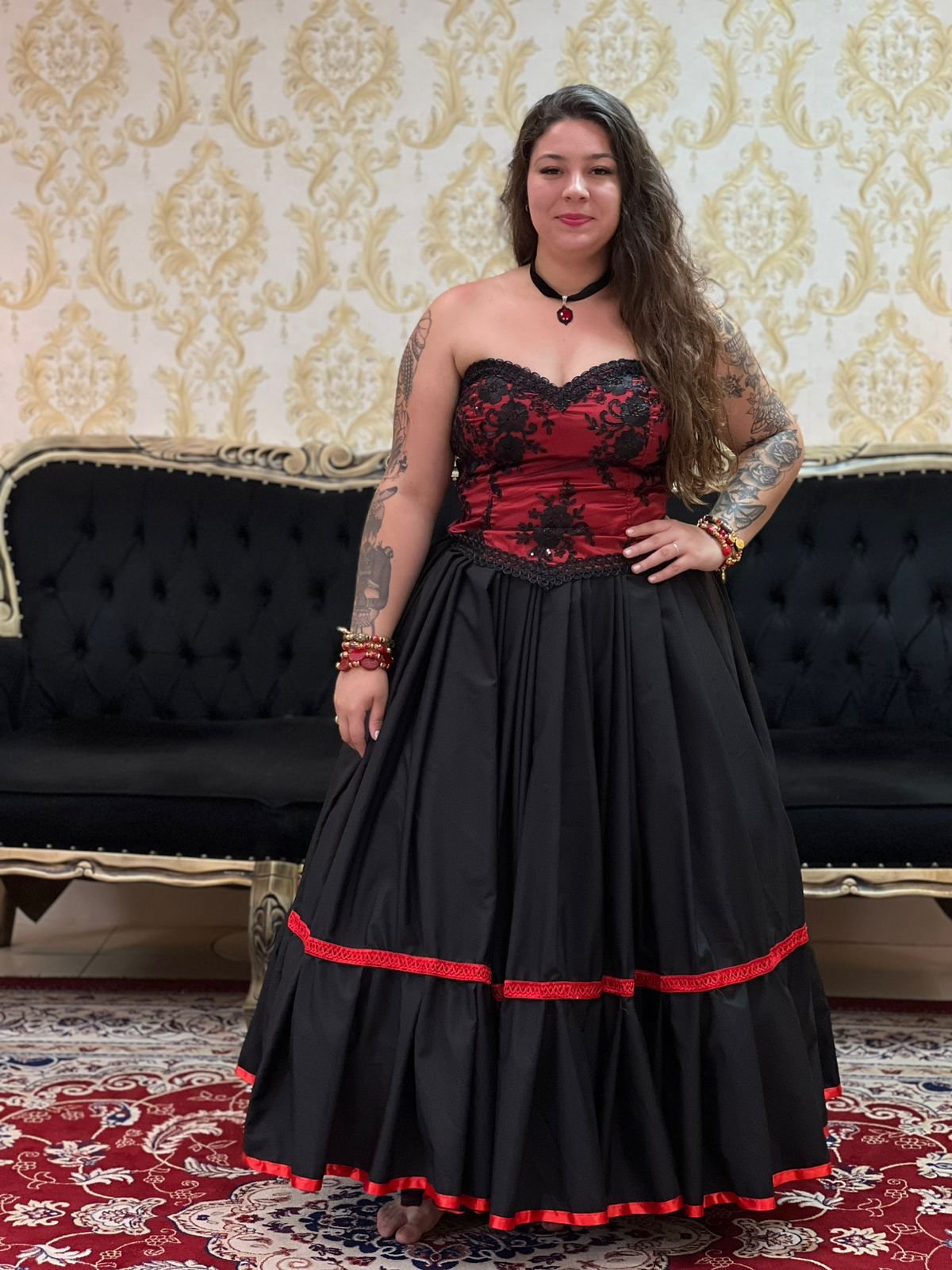 Corpete T. Que Caia Verm/Preto 141