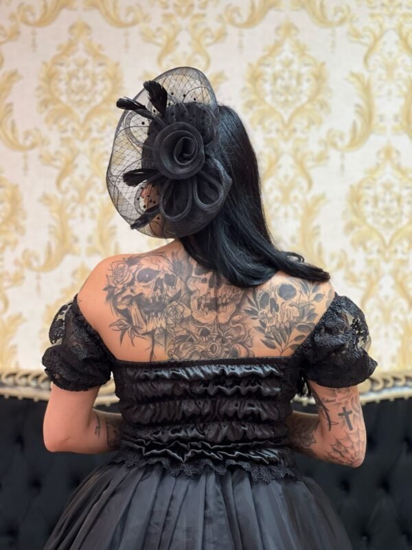 Corpete Bordado Preto 202 - Imagem 4