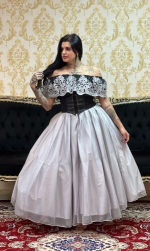 Saia Aurora Longa Prata 033