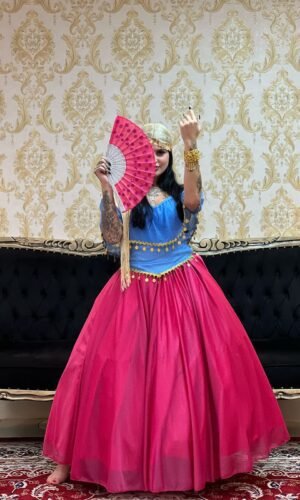 Saia Aurora Longa Rosa Pink 727