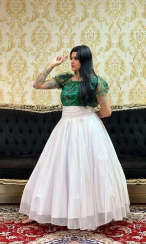 Blusa Bordada Verde/Dou 624