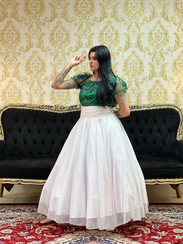 Blusa Bordada Verde/Dou 624