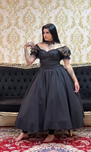 Saia Oxfor Longa Preta 214