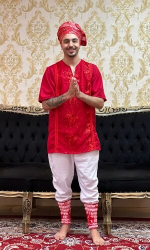 Bombacha Barrada Bca/Verm 010