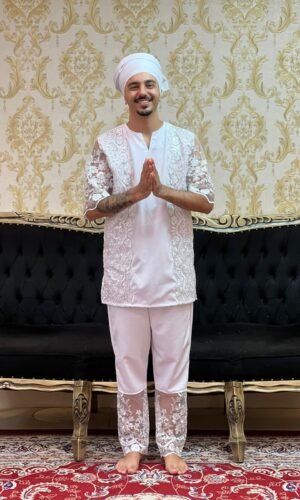 Kafta Luxo Branco/Prata 009