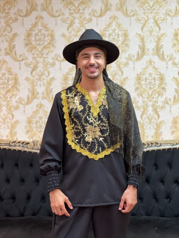 Camisa Cigano Oxfor Preto/Dou 1201 - Imagem 2