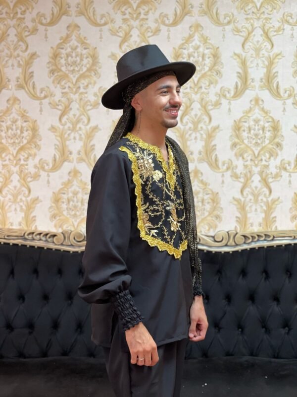 Camisa Cigano Oxfor Preto/Dou 1201 - Imagem 3