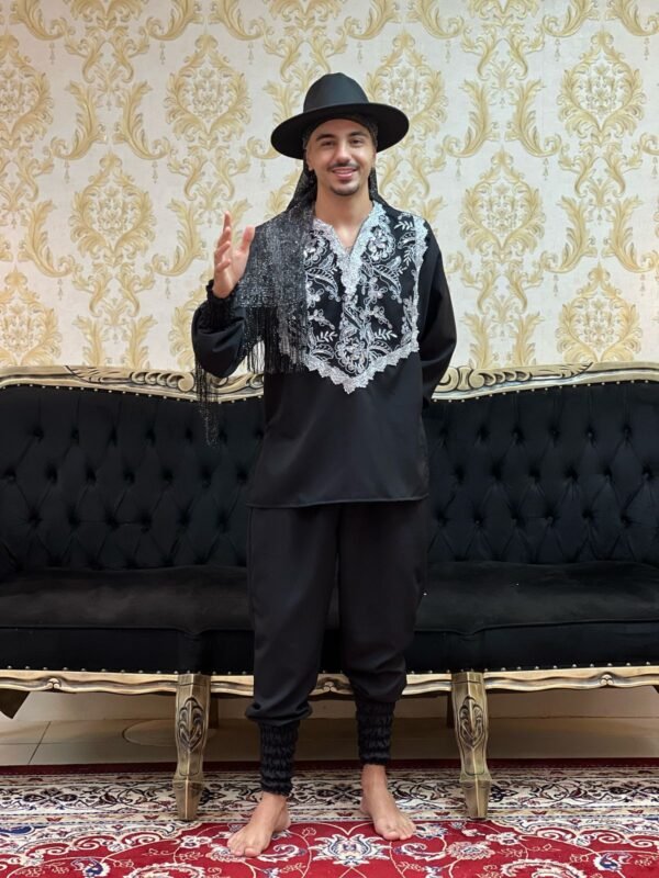 Camisa Cigano Oxfor Preto/Pta 1203