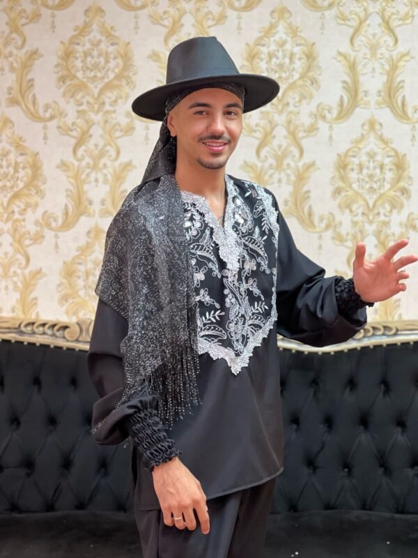 Camisa Cigano Oxfor Preto/Pta 1203 - Imagem 3