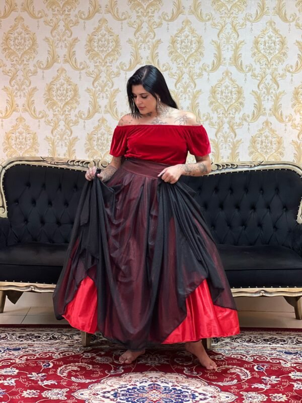 Blusa Veludo Vermelho 112