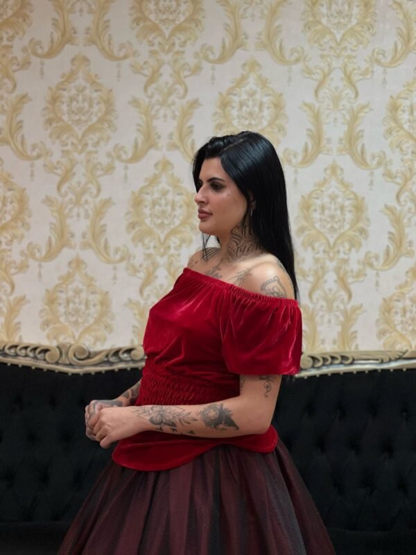 Blusa Veludo Vermelho 112 - Imagem 3