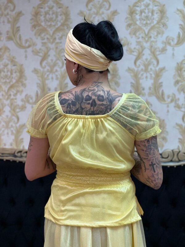 Blusa Brilho Amarela 308 - Imagem 4