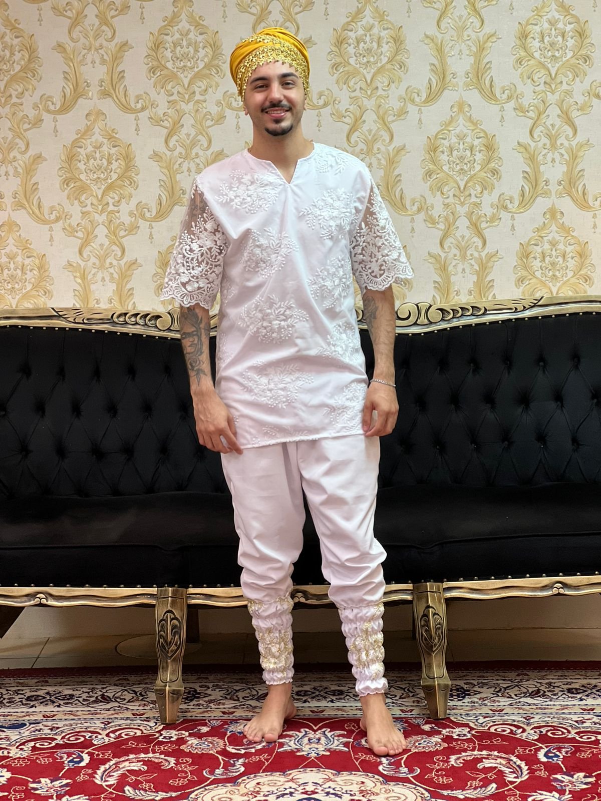 Bombacha Barrada Bca/Dourado 013