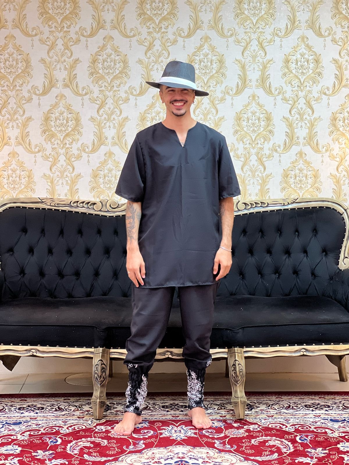 Bombacha Barrada Pto/Prata 208