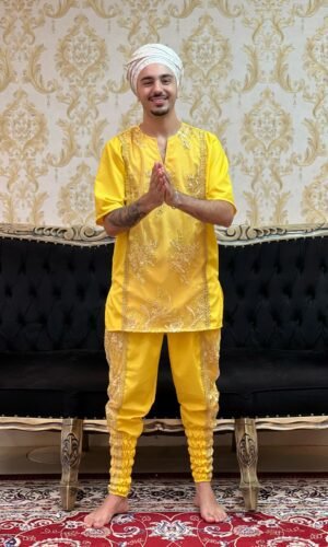 Bombacha Bordada Amarela 300