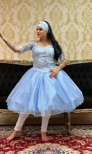 Corpete Rosas Azul 408