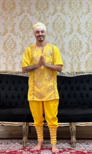 Kafta Bordada Amarela 300