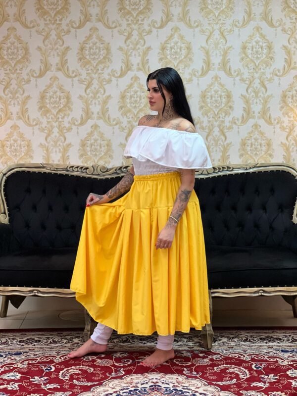 Saia Serão Oxfor Amarelo Forte 335 - Imagem 2
