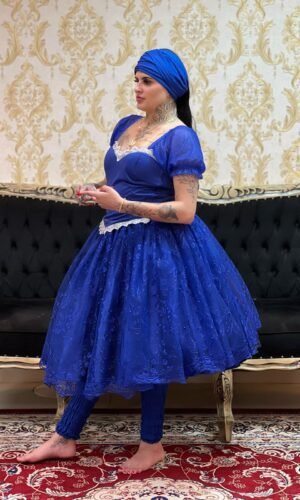 Saia Pérola Curta Azulão 450