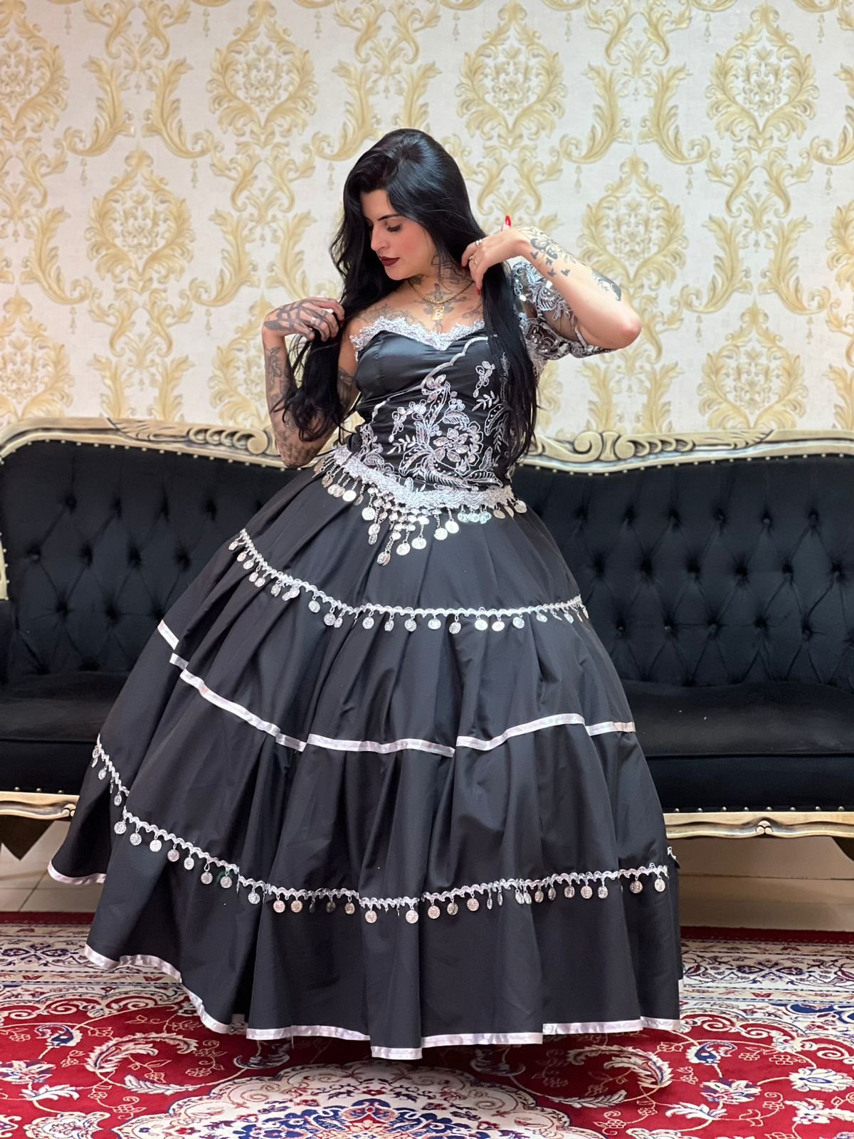 Saia Natasha Preto/Pta 2024