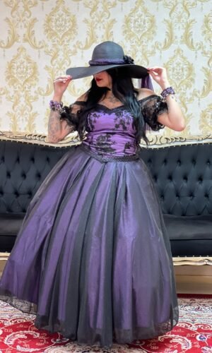 Saia Aurora Longa Roxa/Pto 2561