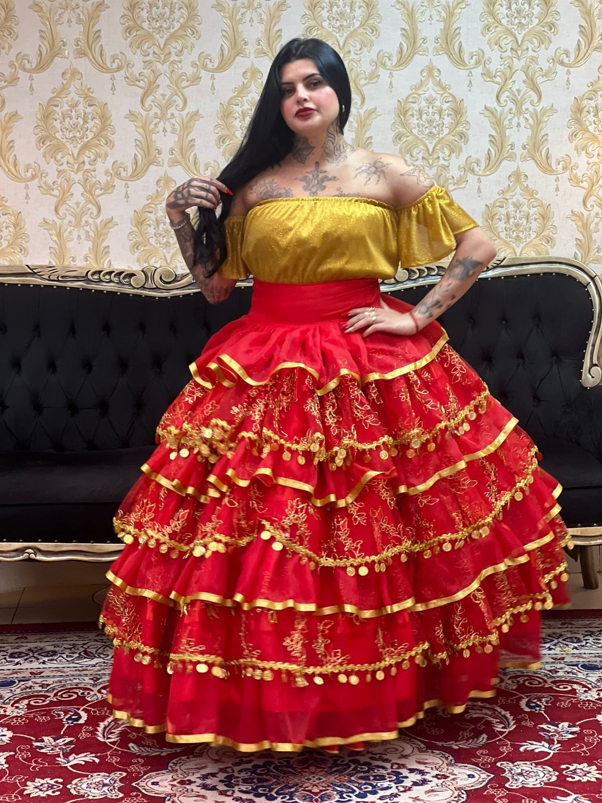 Saia Sara Vermelho/Dou 8106