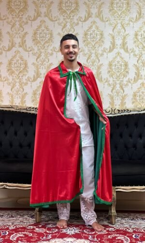 Capa Dupla Cetim Verm/Verde 80130