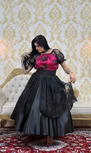 Blusa Bordada Rosa/Pto 720