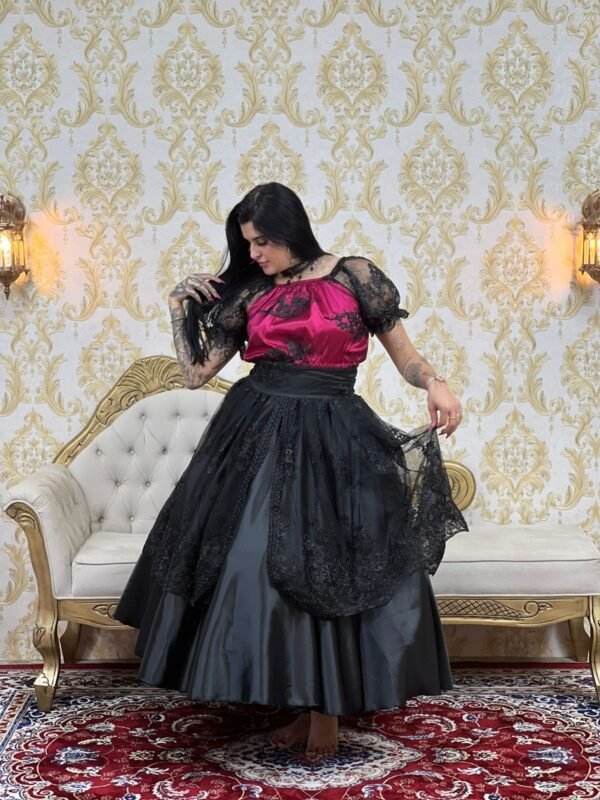 Blusa Bordada Rosa/Pto 720