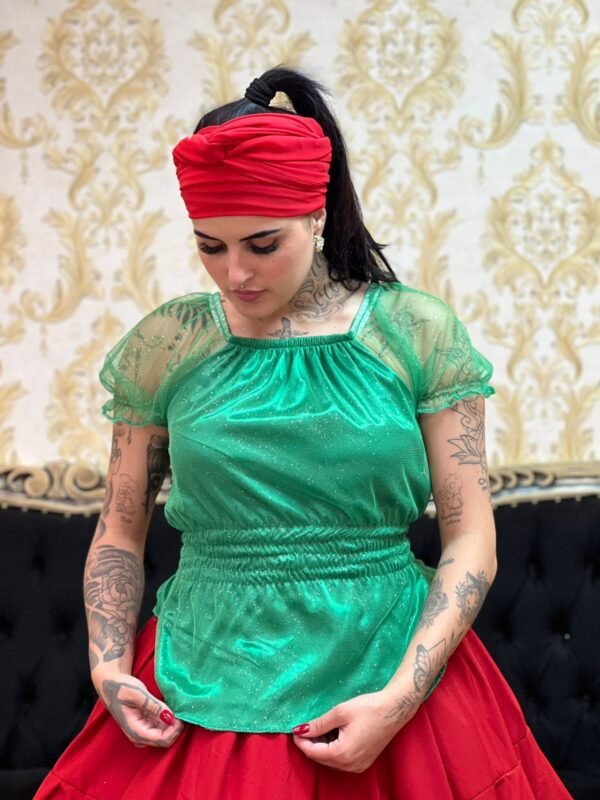 Blusa Brilho Verde 619 - Imagem 2