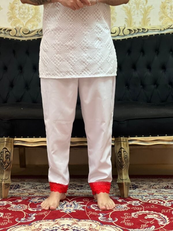 Calça Guipir Branco/Verm 022 - Imagem 2