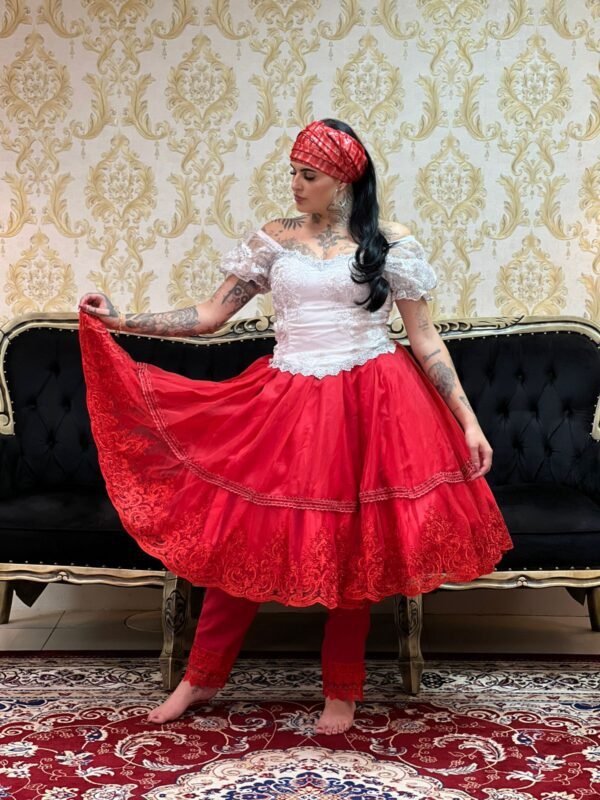 Calça Guipir Vermelho 105 - Imagem 5