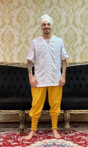 Bombacha Oxfor Amarelo forte 310