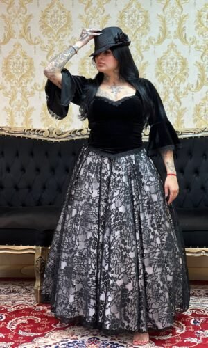 Corpete Veludo Preto 203