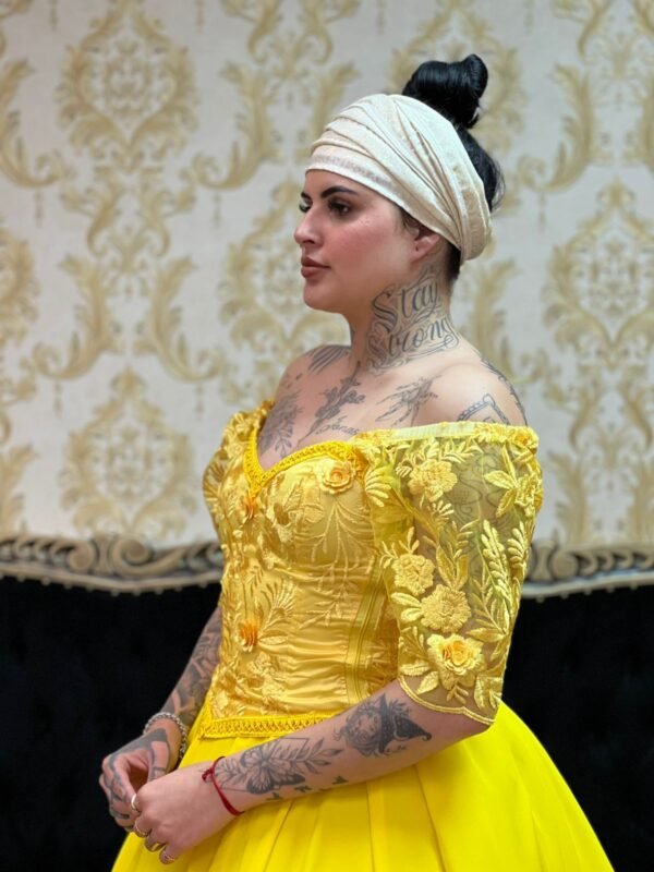 Corpete Rosas Amarelo 300 - Imagem 4
