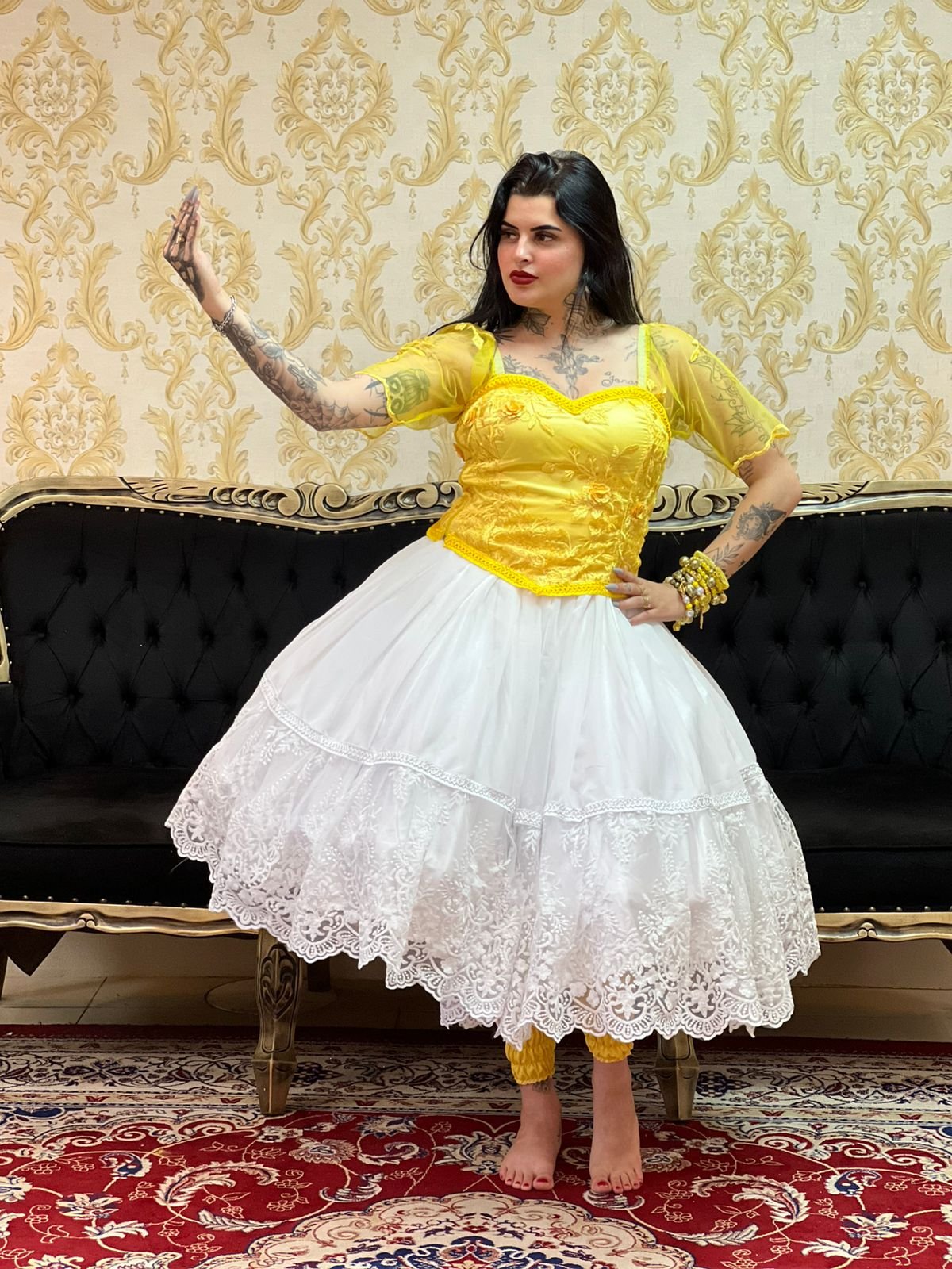 Corpete Rosas Amarelo 300