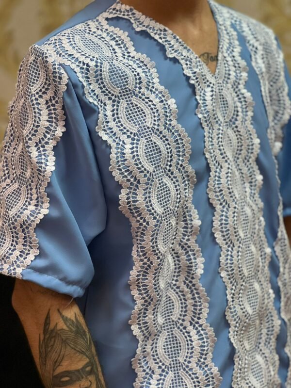Kafta Axé Azul/Branco 404 - Imagem 4