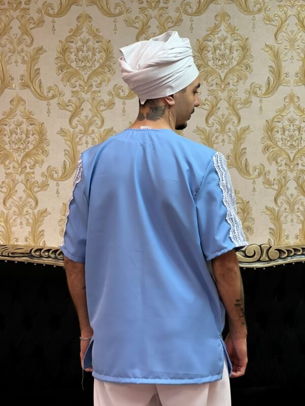 Kafta Axé Azul/Branco 404 - Imagem 5