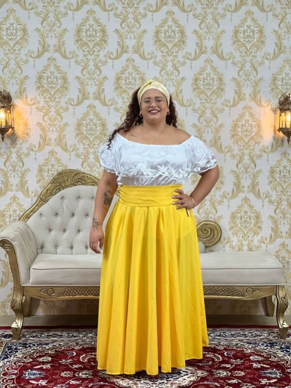 Saia Oxfor Longa Amarelo Plus 302 - Imagem 2