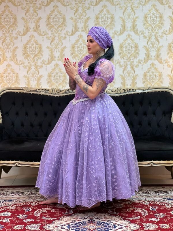 Saia Pérola Longa Lilas 585