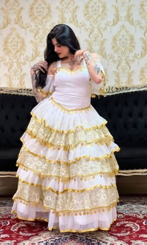 Saia Sara Branco/Dou 8004