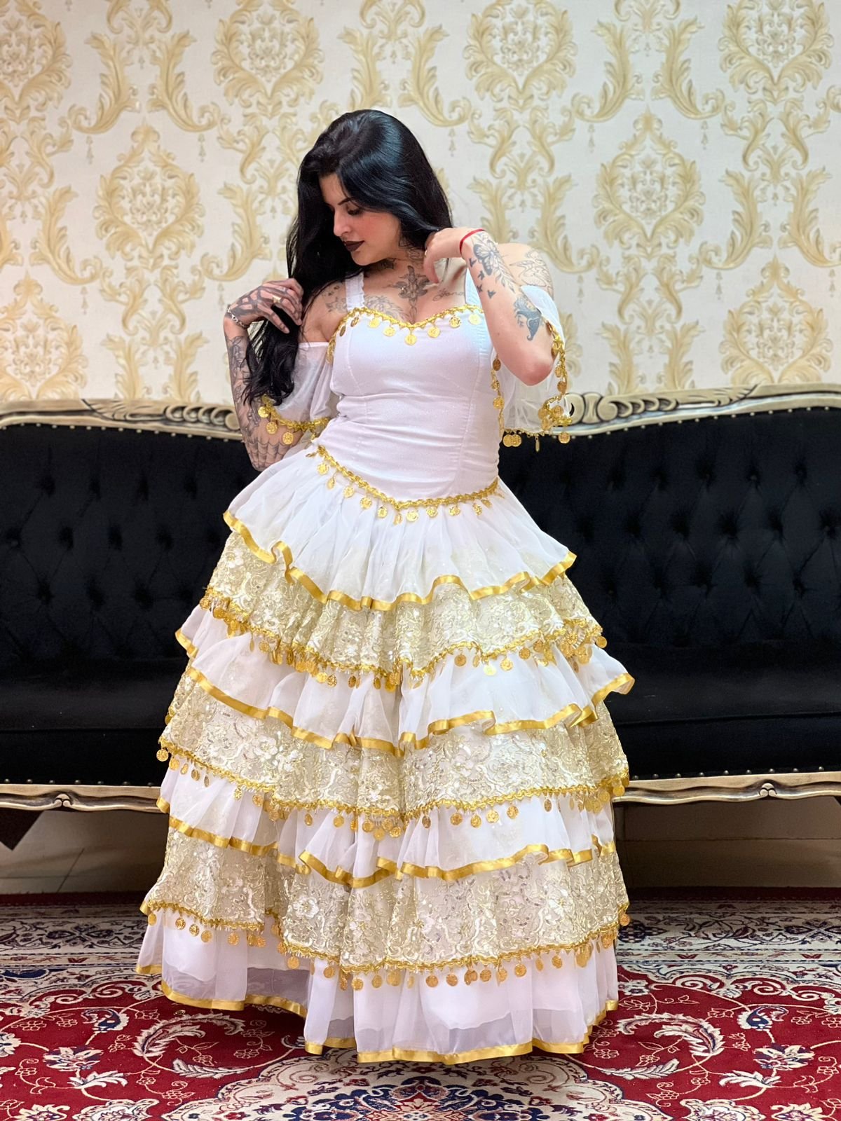 Saia Sara Branco/Dou 8004